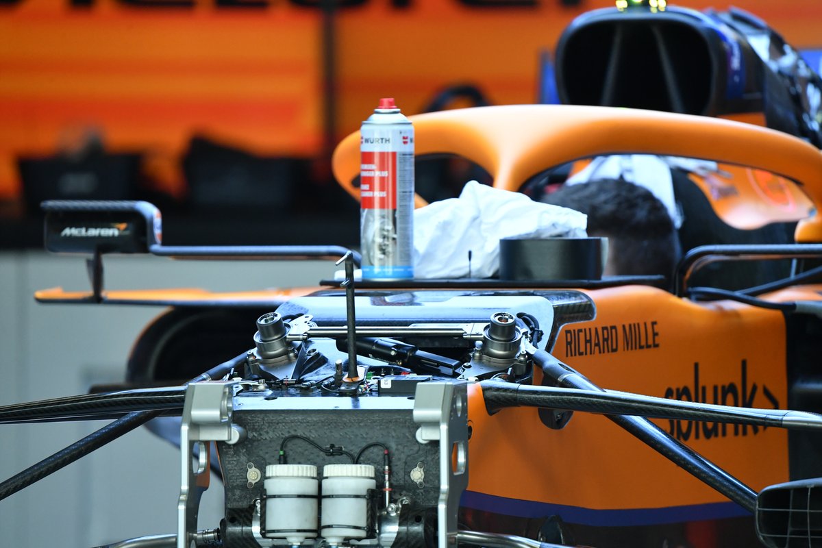 Detalle del McLaren MCL35M