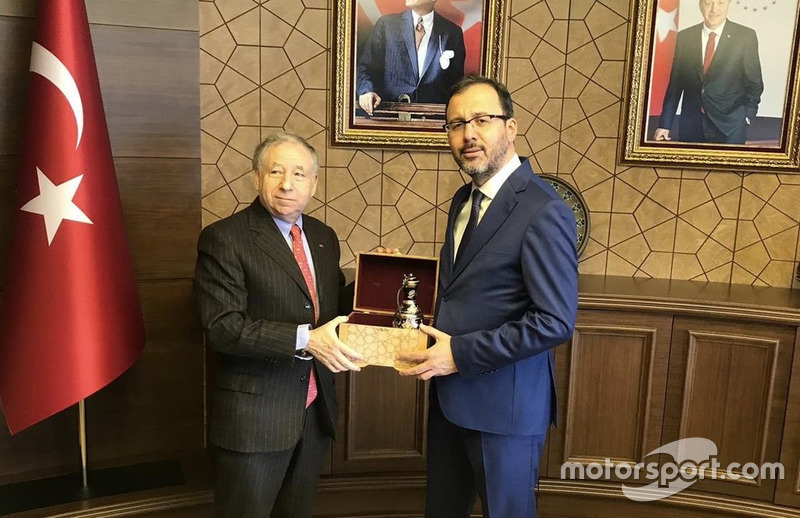 Jean Todt, FIA Başkanı, Mehmet Kasapoğlu, Gençlik ve Spor Bakanı