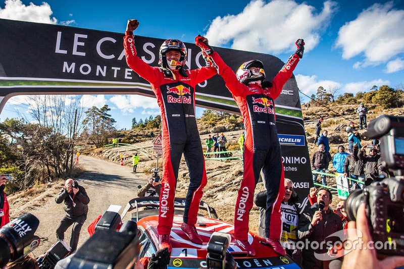 Los ganadores: Sébastien Ogier, Julien Ingrassia, Citroën World Rally Team Citroen C3 WRC