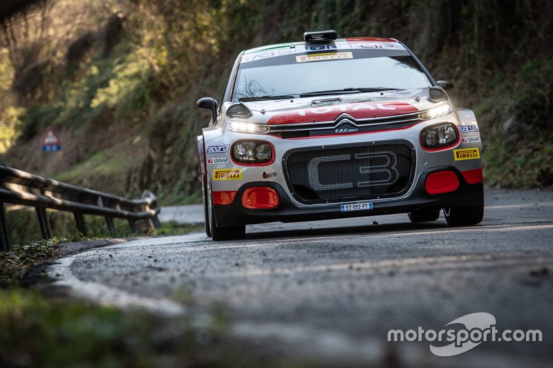 Luca Rossetti, Eleonora Mori, Citroen C3 R5 #7, FPF Sport