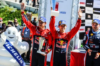 Podium: Sébastien Ogier, Julien Ingrassia, Citroën World Rally Team Citroën C3 WRC