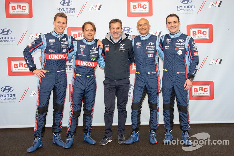 Nick Catsburg, Augusto Farfus, Massimiliano Fissore, Gabriele Tarquini, Hyundai BRC Team