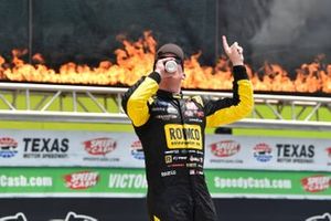 Race winner John Hunter Nemechek, Kyle Busch Motorsports, Toyota Tundra ROMCO