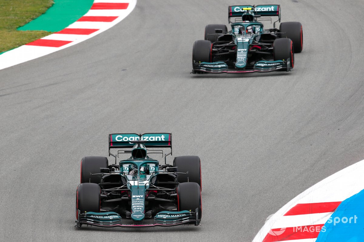 Lance Stroll, Aston Martin AMR21, Sebastian Vettel, Aston Martin AMR21