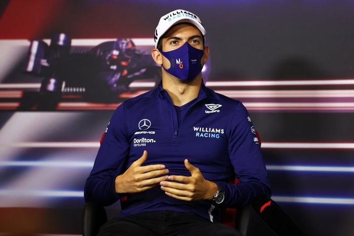 Nicholas Latifi, Williams durante la conferencia de prensa