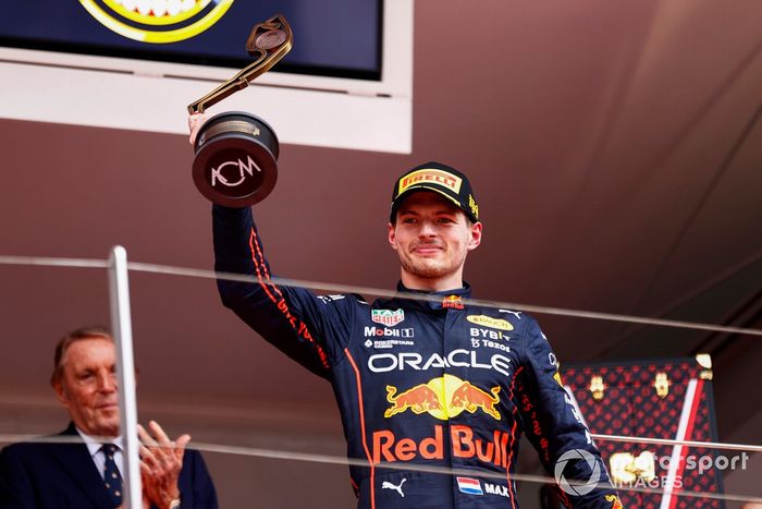 Podio: tercer lugar Max Verstappen, Red Bull Racing