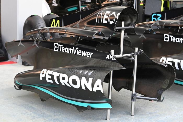 Mercedes W14 detalles técnicos