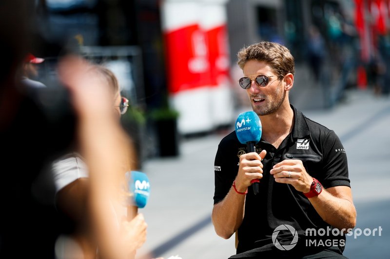 Romain Grosjean, Haas F1, parle à la presse