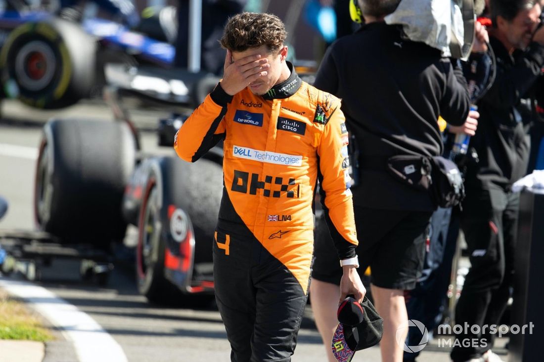 Lando Norris, McLaren F1 Team, 3ª posición, en Parc Ferme