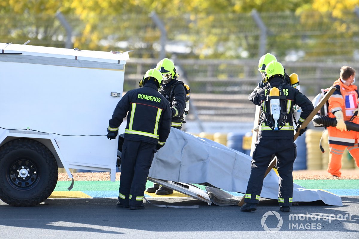 Moto de Mattia Casadei, Ongetta SIC58 Squadracorse después de la caída