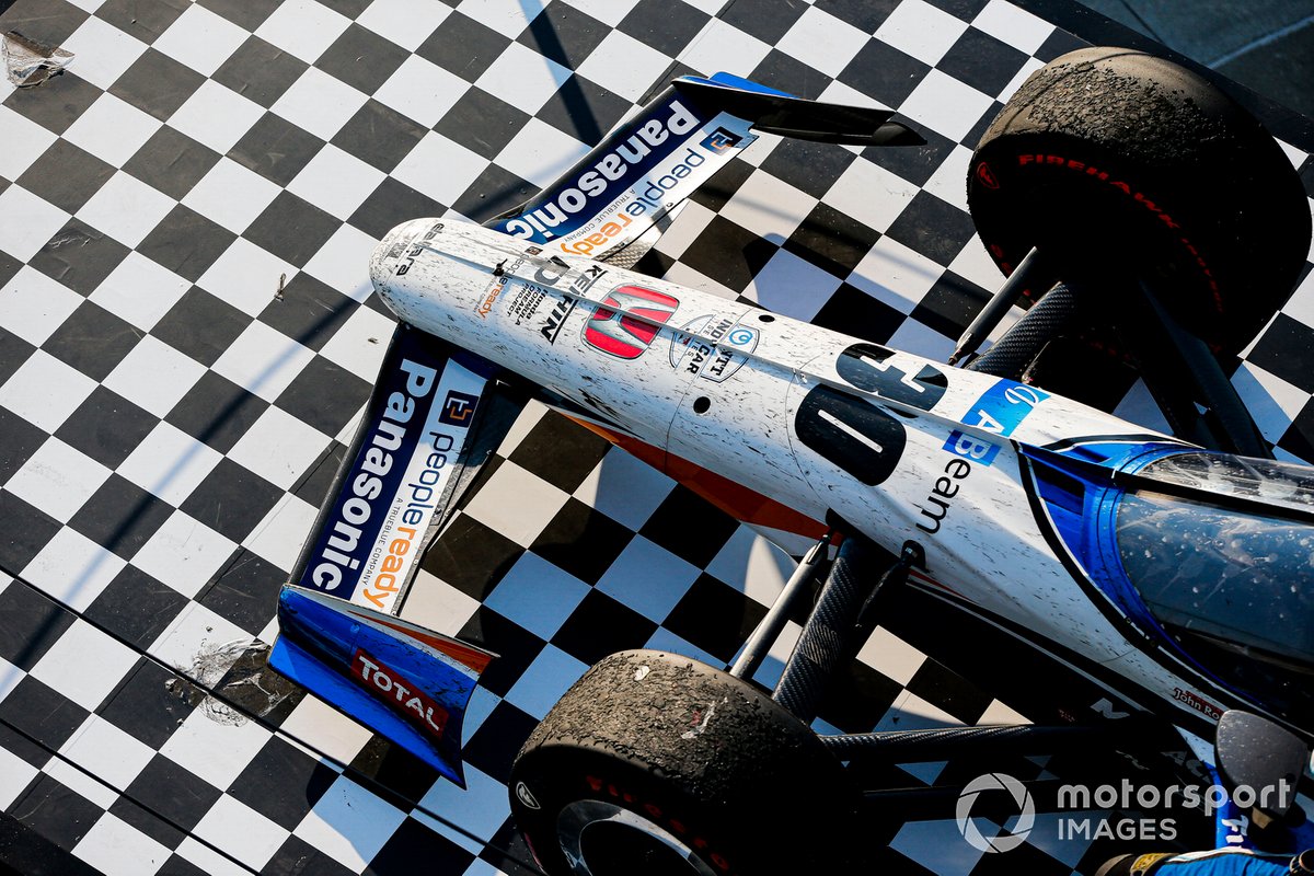 Ganador Takuma Sato, Rahal Letterman Lanigan Racing Honda