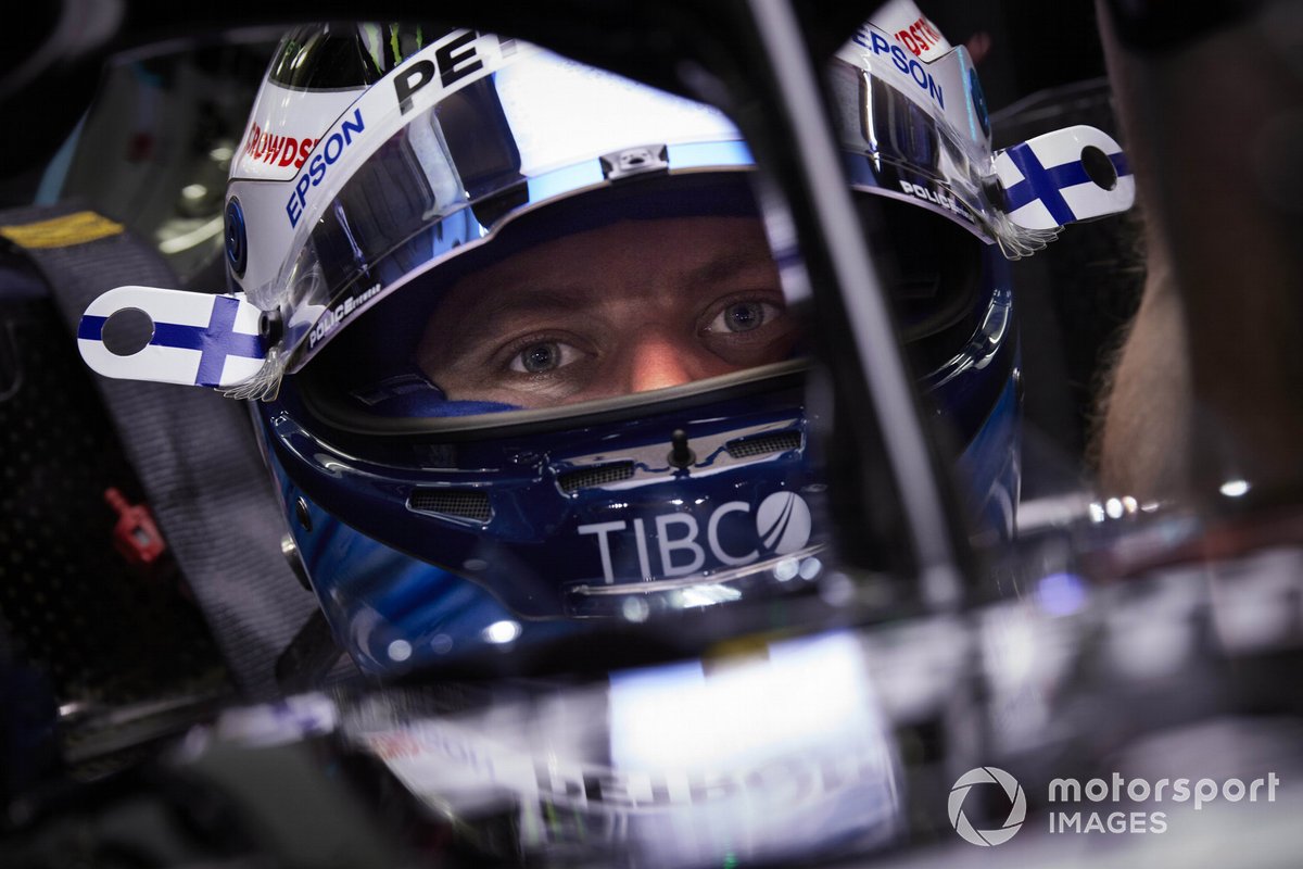 Valtteri Bottas, Mercedes, in his cockpit