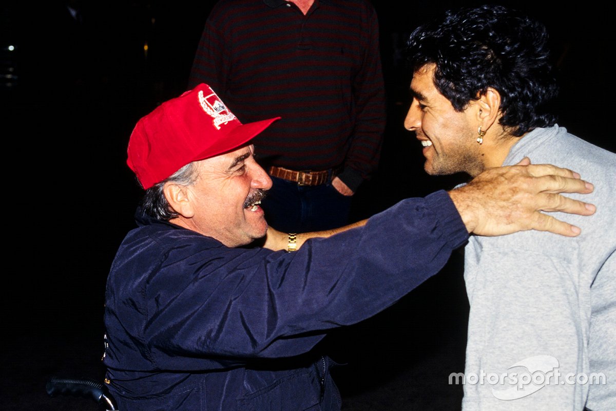 Clay Regazzoni con Diego Maradona