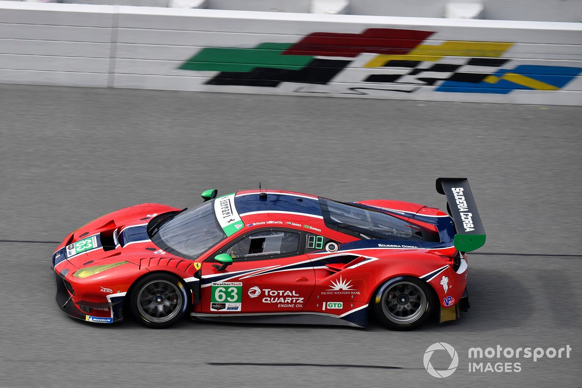 #63 Scuderia Corsa Ferrari 488 GT3, GTD: Ryan Briscoe, Marcos Gomes, Ed Jones, Bret Curtis