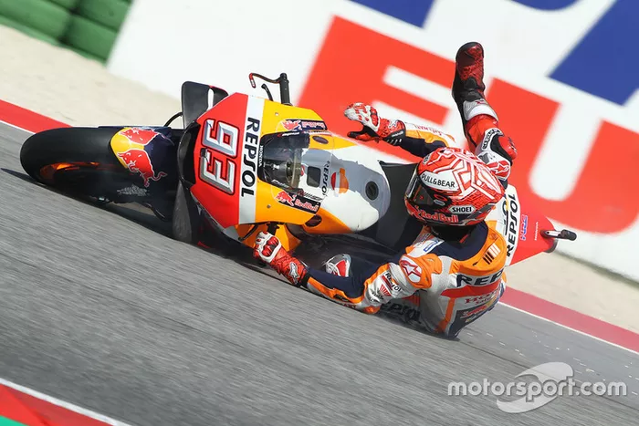 Marc Marquez, Repsol Honda Team caída Q2 Misano
