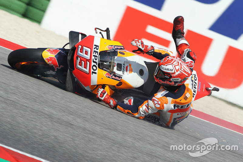 Marc Marquez, Repsol Honda Team caída Q2 Misano