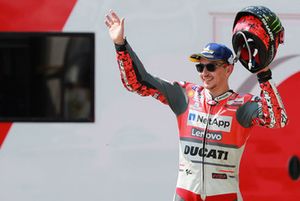 Podium: tweede plaats Jorge Lorenzo, Ducati Team