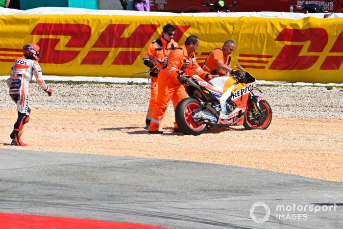 Accidente de Marc Márquez, Repsol Honda Team, Miguel Oliveira, RNF MotoGP Racing