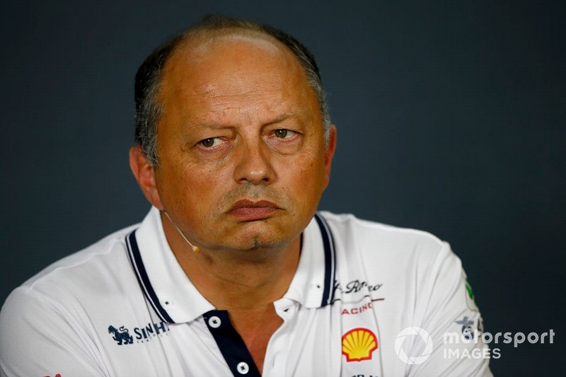Frédéric Vasseur, Team Principal, Alfa Romeo Racing, lors de la conférence de presse