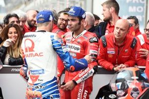 3. Danilo Petrucci, Ducati Team, mit Jack Miller, Pramac Racing