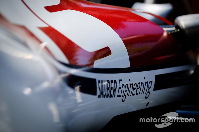 Sauber Engineering logo on the Alfa Romeo Racing C38