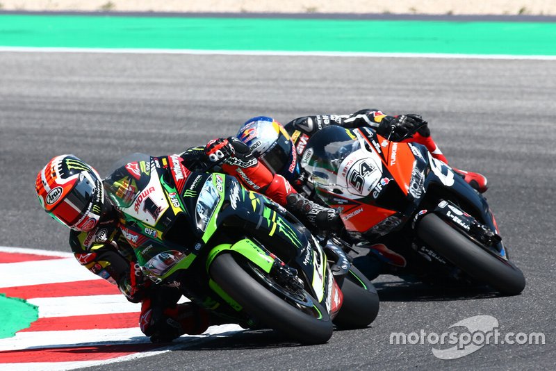 Jonathan Rea, Kawasaki Racing Team and Toprak Razgatlioglu, Turkish Puccetti Racing