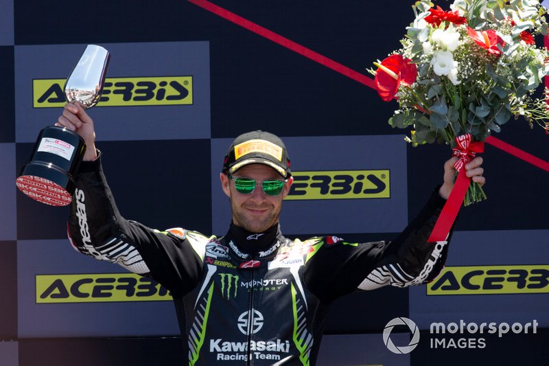 El segundo clasificado, Jonathan Rea, Kawasaki Racing