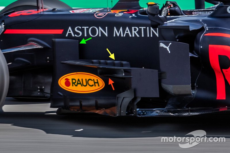 Red Bull RB15 bargeboard details