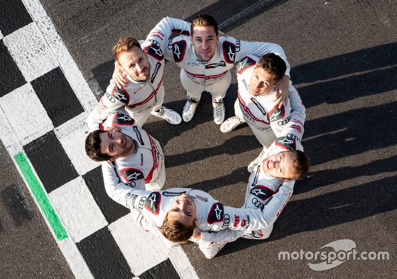 Mike Rockenfeller, Audi Sport Team Phoenix, René Rast, Audi Sport Team Rosberg, Nico Müller, Audi Sport Team Abt Sportsline, Robin Frijns, Audi Sport Team Abt Sportsline, Loic Duval, Audi Sport Team Phoenix, Jamie Green, Audi Sport Team Rosberg