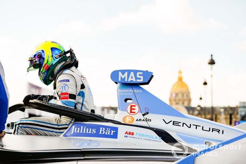 Felipe Massa, Venturi Formula E, gets out of his Venturi VFE05