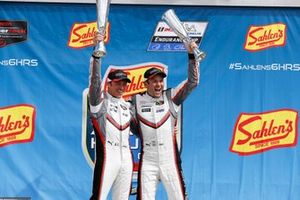 #911 Porsche GT Team Porsche 911 RSR, GTLM: Patrick Pilet, Nick Tandy, podium