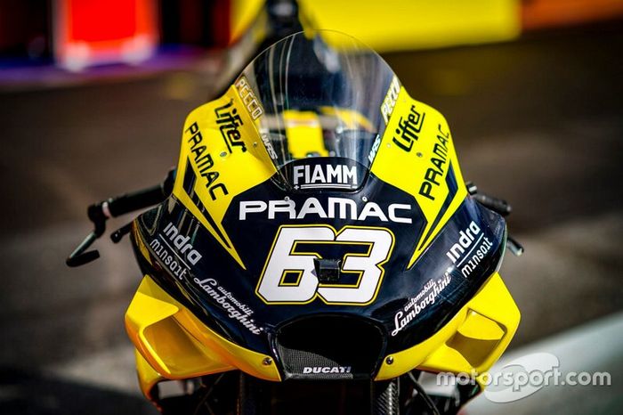 Nueva decoración Pramac Racing Lamborghini Francesco Bagnaia