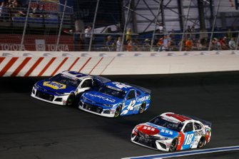 Kyle Busch, Joe Gibbs Racing, Toyota Camry M&M's Red, White & Blue Kyle Larson, Chip Ganassi Racing, Chevrolet Camaro Credit One Bank Chase Elliott, Hendrick Motorsports, Chevrolet Camaro NAPA AUTO PARTS