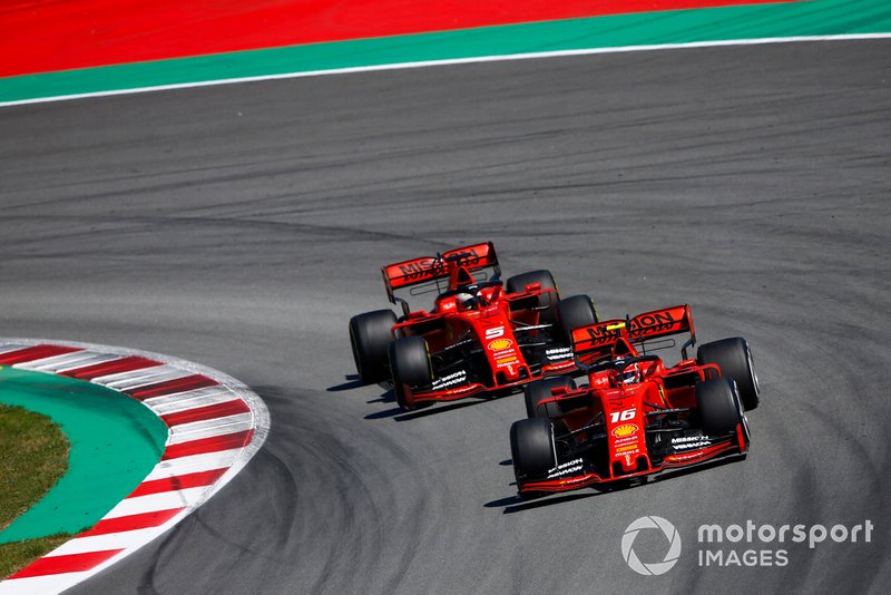 Charles Leclerc, Ferrari SF90, Sebastian Vettel, Ferrari SF90
