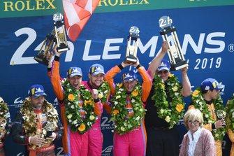 LMGTE Am podium: #85 Keating Motorsports Ford GT: Ben Keating, Jeroen Bleekemolen, Felipe Fraga