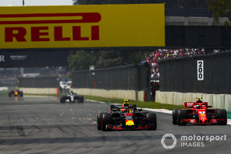 Max Verstappen, Red Bull Racing RB14, Kimi Raikkonen, Ferrari SF71H