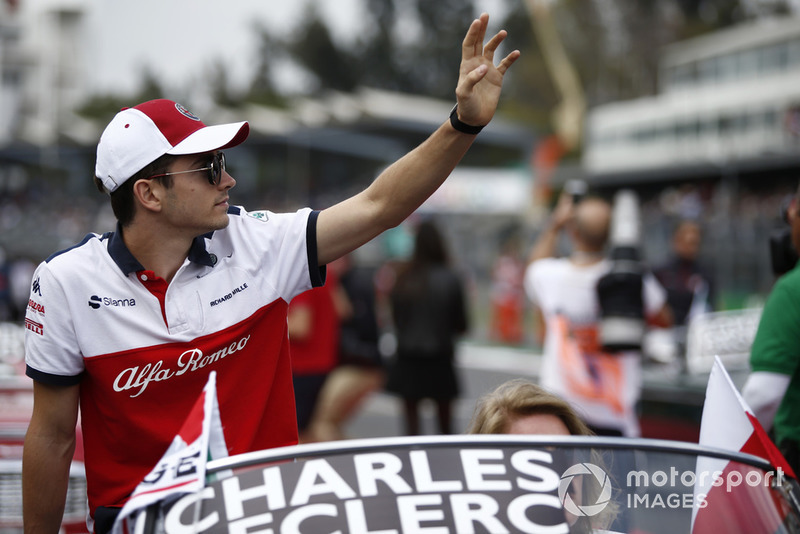 Charles Leclerc, Sauber, parade pembalap