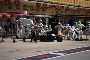 Lance Stroll, Williams FW41 pit stop 