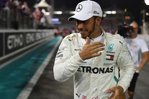 Race winner Lewis Hamilton, Mercedes AMG F1 celebrates in Parc Ferme