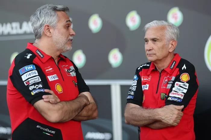 Mauro Gassilli, Davide Tardozzi, directeur de l'équipe Ducati