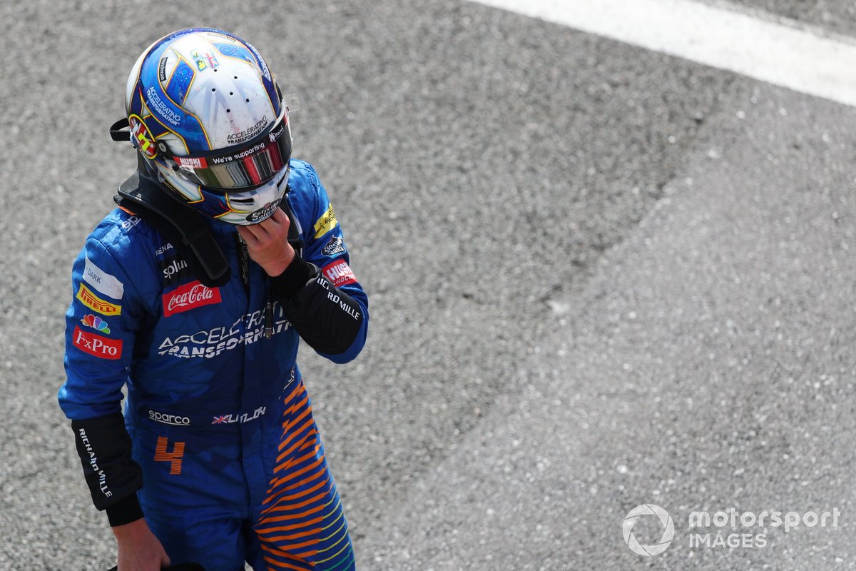 Lando Norris, McLaren, en Parc Ferme