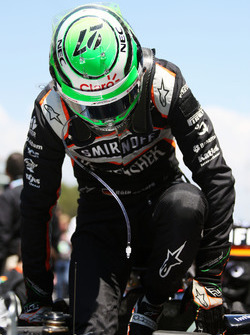 Nico Hulkenberg, Sahara Force India F1 VJM09 on the grid