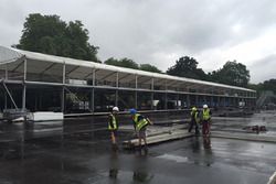 London ePrix circuit construction