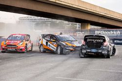 Steve Arpin, Bucky Lasek, and Brian Deegan race at Round 8 of Red Bull Global Rallycross at RFK Stadium in Washington, DC USA on July 29, 2016. // Chris Tedesco/Red Bull Content Pool // P-20160730-00129 // Usage for editorial use only // Please go to www.redbullcontentpool.com for further information. //