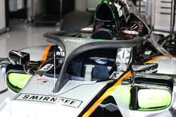 Sahara Force India F1 VJM09 with a Halo cockpit cover
