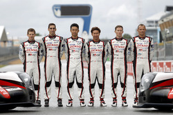 #5 Toyota Racing Toyota TS050 Hybrid: Anthony Davidson, Sébastien Buemi, Kazuki Nakajima and #6 Toyota Racing Toyota TS050 Hybrid: Stéphane Sarrazin, Mike Conway, Kamui Kobayashi