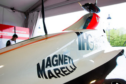 Mahindra Racing, la monoposto con il logo Magneti Marelli