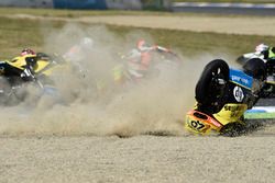 Alex Rins, Paginas Amarillas HP 40, choque