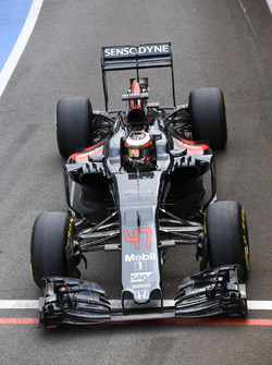Stoffel Vandoorne, pilote d'essais et de réserve McLaren MP4-31