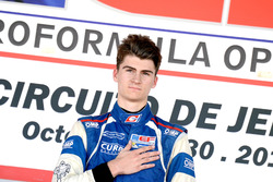 Podium: Race winner Colton Herta, Carlin Motorsport